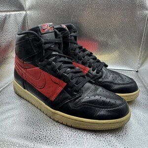 RARE 🚀 Size 10.5 - NIKE AIR JORDAN 1‎ DEFIANT COUTURE BLACK RED BQ6682-006